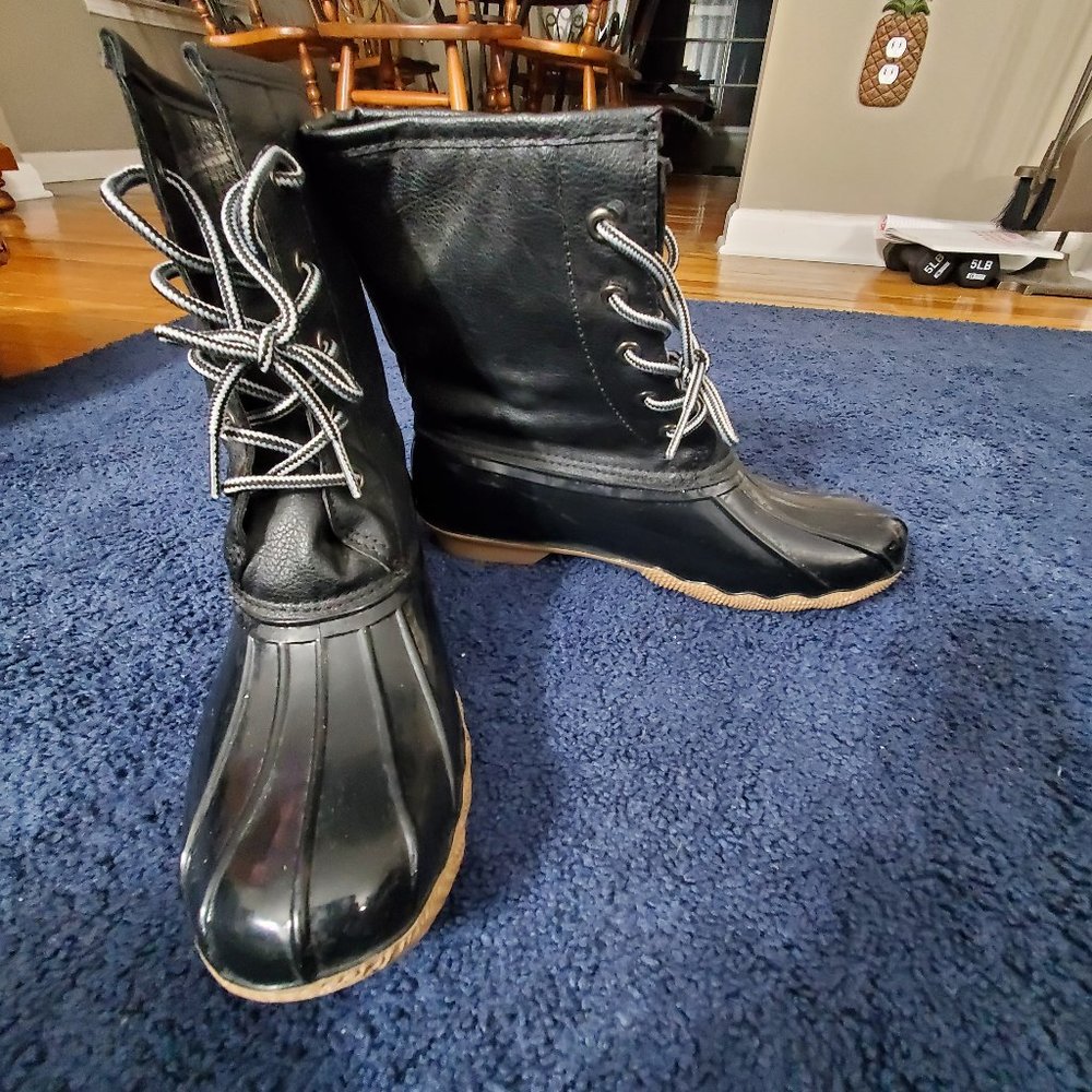 Women's Black Duck Boots